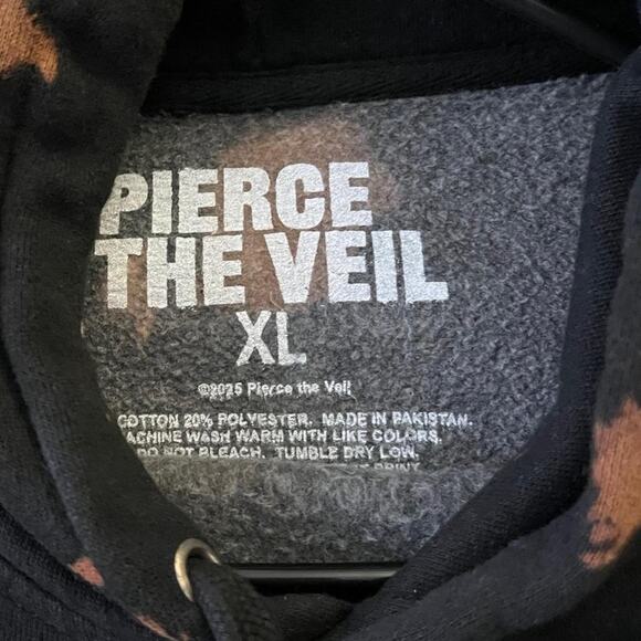 Black Tie-Dye Pierce The Veil Brand New Size XL - Picture 3 of 4